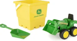 Ensemble Bac À Sable John Deere Avec Seau Et Camion-benne