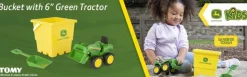 Ensemble Bac À Sable John Deere Avec Seau Et Camion-benne