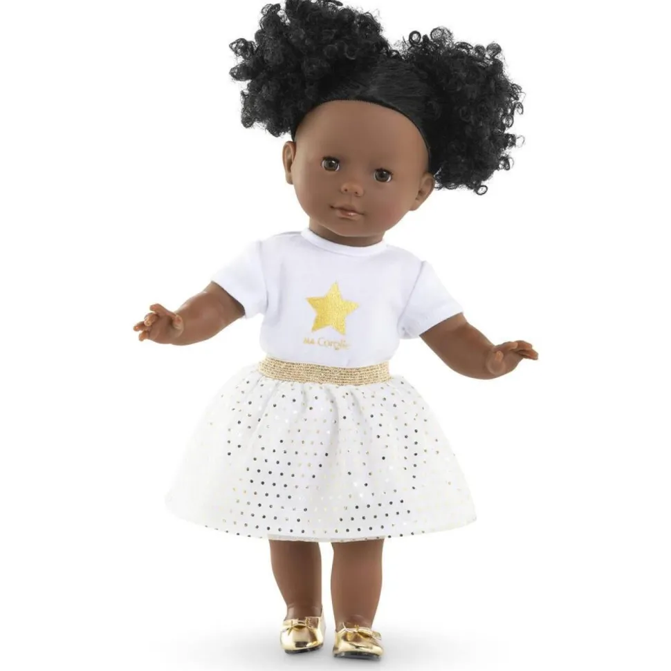 Ensemble jupe et T-shirt ivoire et or - Ma Corolle