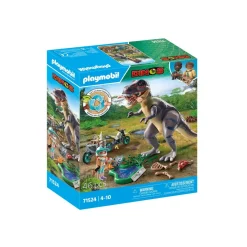 Explorateur avec moto et tyrannosaure - Playmobil Dinos 71524