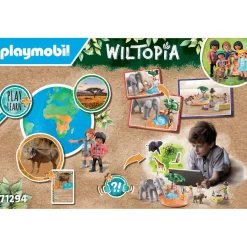 Explorateurs avec animaux de la savane Playmobil Wiltopia 71294