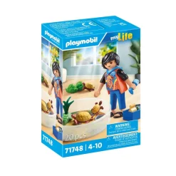 Famille de tortues dans un terrarium Playmobil My Life 71748