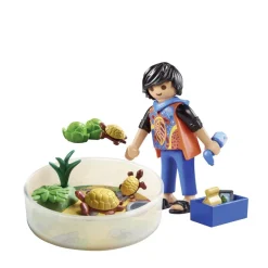 Famille de tortues dans un terrarium Playmobil My Life 71748
