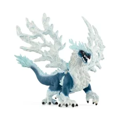 Figurine Dragon De Glace / Eldrador Avec Ailes Argentées