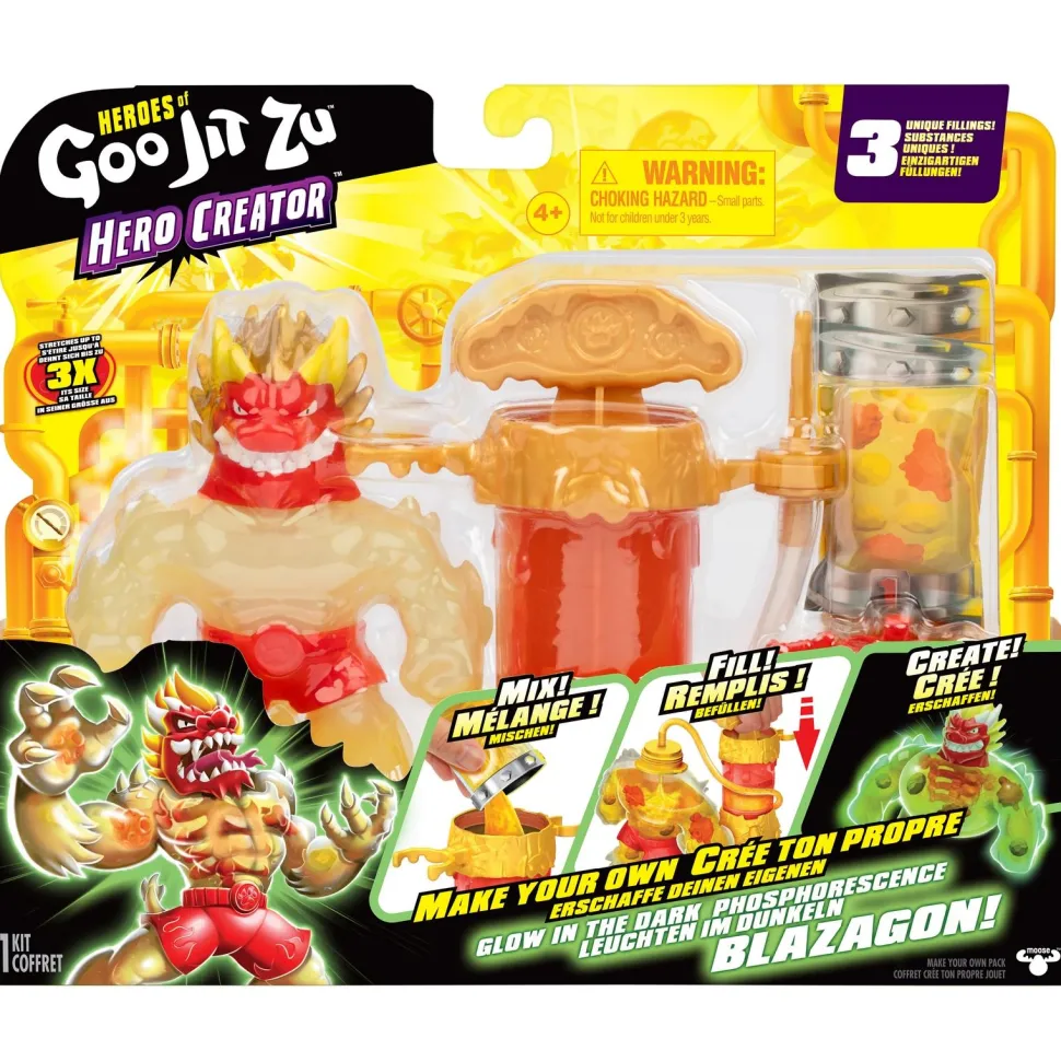 Figurine Goo Jit Zu Hero Creator Blaza phosphorescent