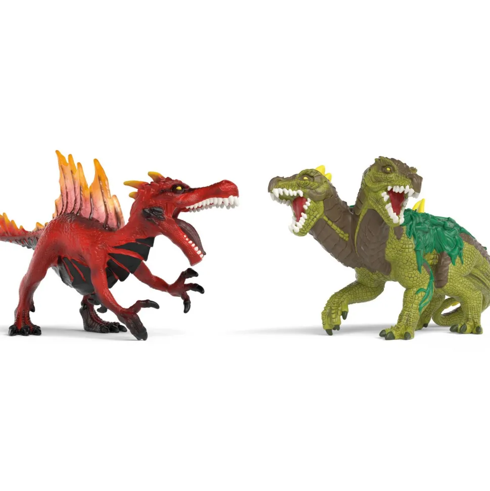 Figurine Saurien de feu VS Lézard de la jungle Eldrador