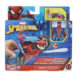 Figurine Spiderman Sur Moto 10 Cm - Hasbro