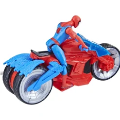 Figurine Spiderman Sur Moto 10 Cm - Hasbro