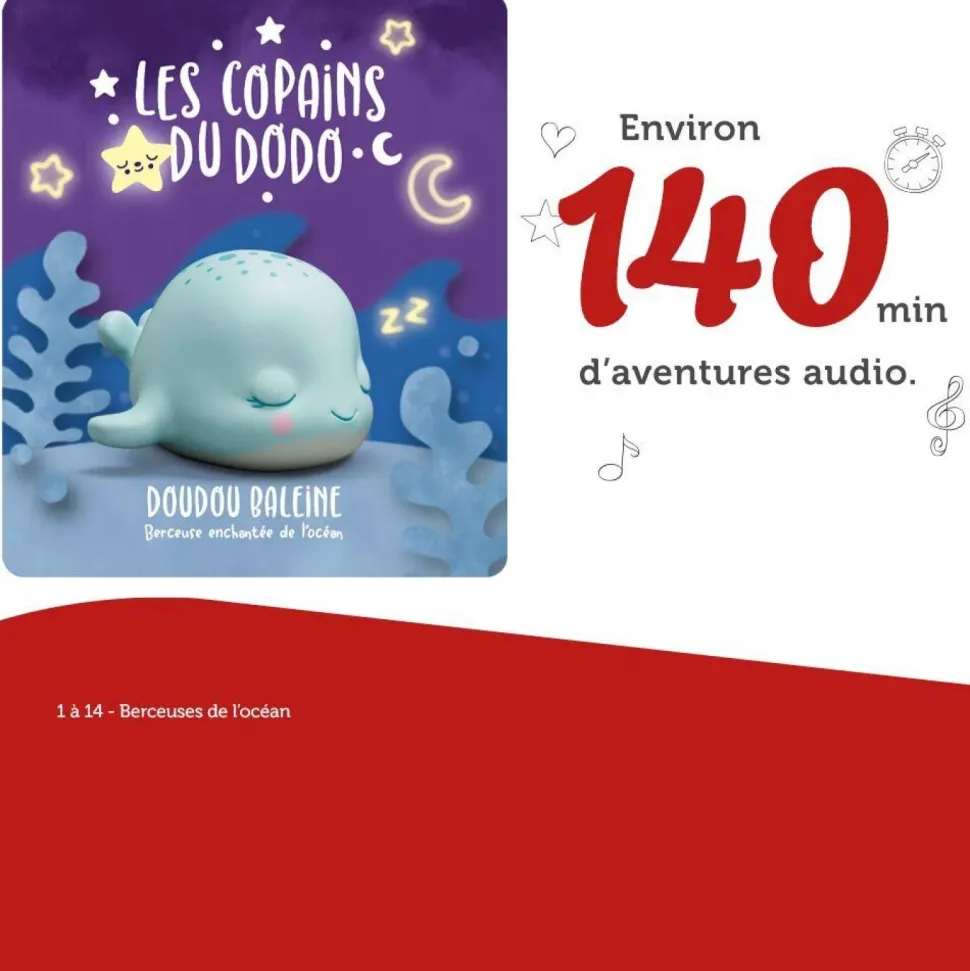 Figurine Tonie Baleine - Les copains du dodo