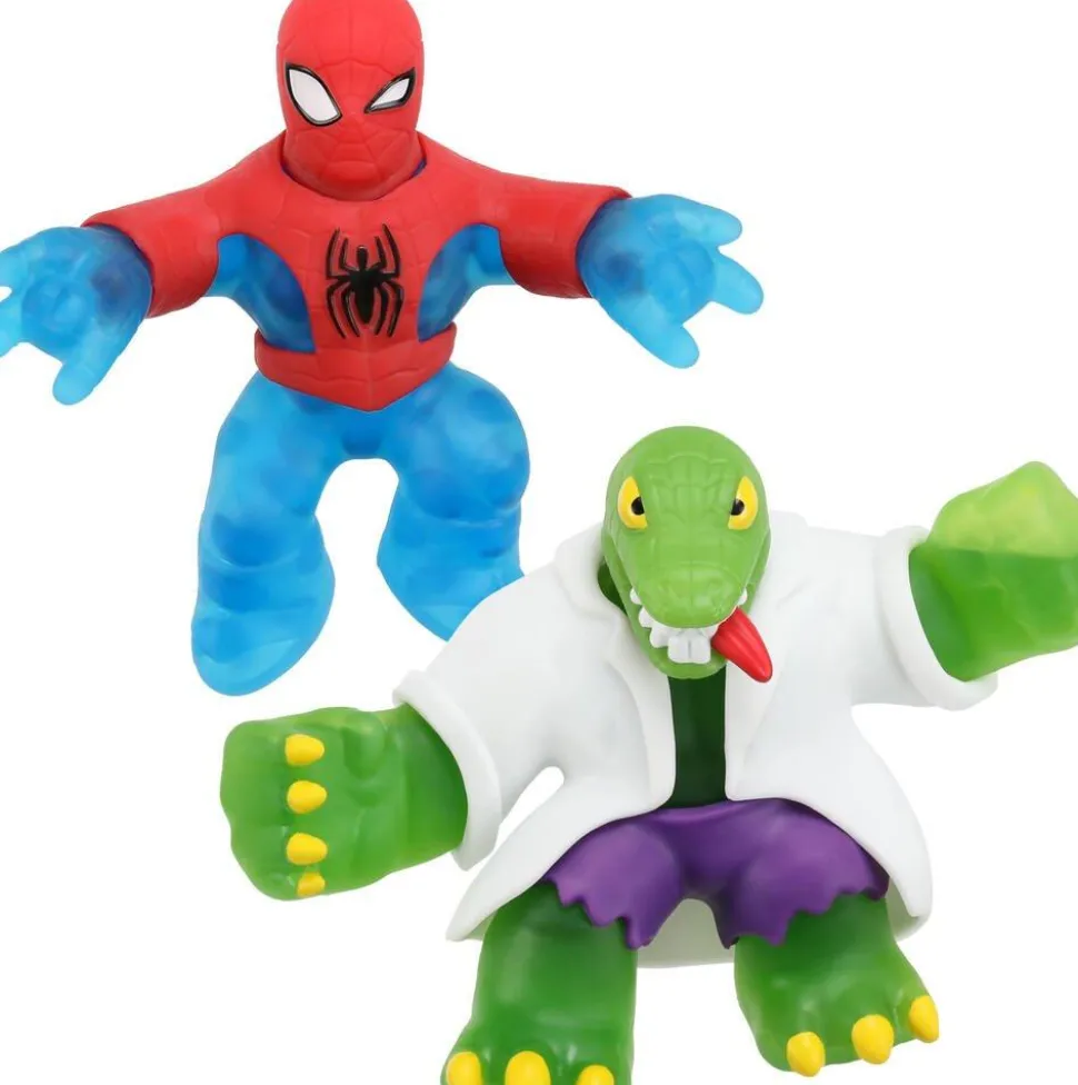 Figurines Spiderman Vs Le Lezard 11cm De Goo Jit Zu Marvel