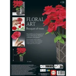 Floral art bouquet de roses