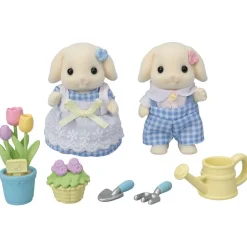 Frère Et Sœur Lapin Bélier - Sylvanian Families 5736 - Ensemble De Jardin