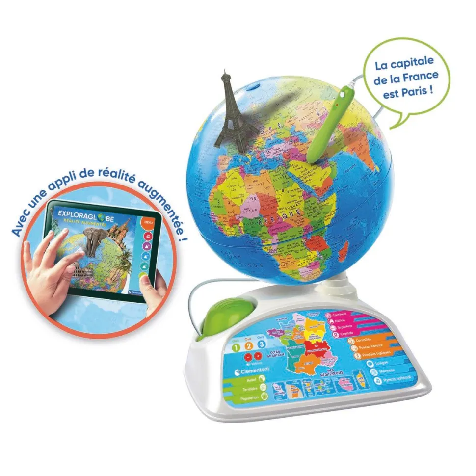 Globe interactif - exploraglobe avec Réalité augmentée