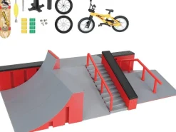 Grand skatepark avec modules