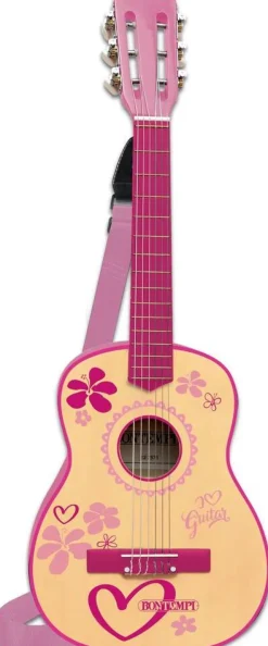 Guitare En Bois Avec Bandoulière Pour Jeunes Filles