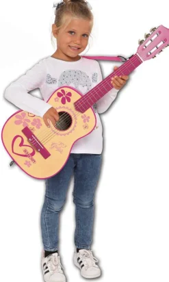 Guitare En Bois Avec Bandoulière Pour Jeunes Filles