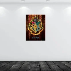 Harry Potter - Toile Imprimée Blason Hogwarts 60x80 Cm