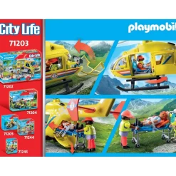 Hélicoptère de secours Playmobil City Life 71203