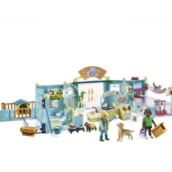 Hôtel des animaux avec soigneurs Playmobil My Life 71742