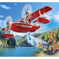 Hydravion avec pompier Playmobil Action heroes 71463