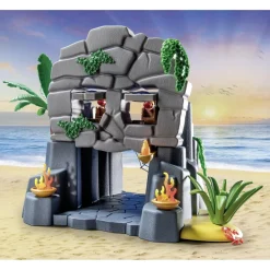 Ile au trésor pirate et monstre marin Playmobil Pirates 71531