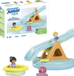 Ilot avec toboggan aquatique Playmobil Junio Aqua 71687