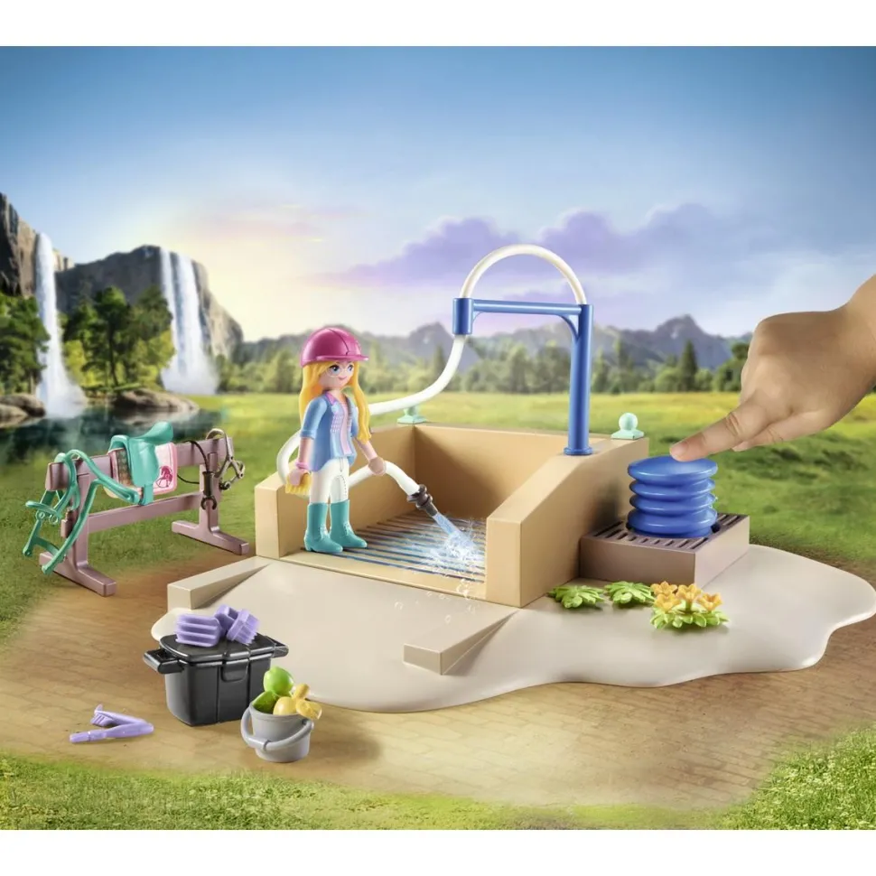 Isabella et Lioness aire de lavage Playmobil Horses of Waterfall 71354