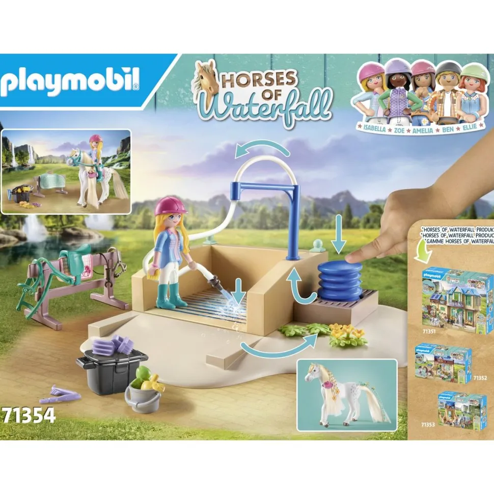 Isabella et Lioness aire de lavage Playmobil Horses of Waterfall 71354