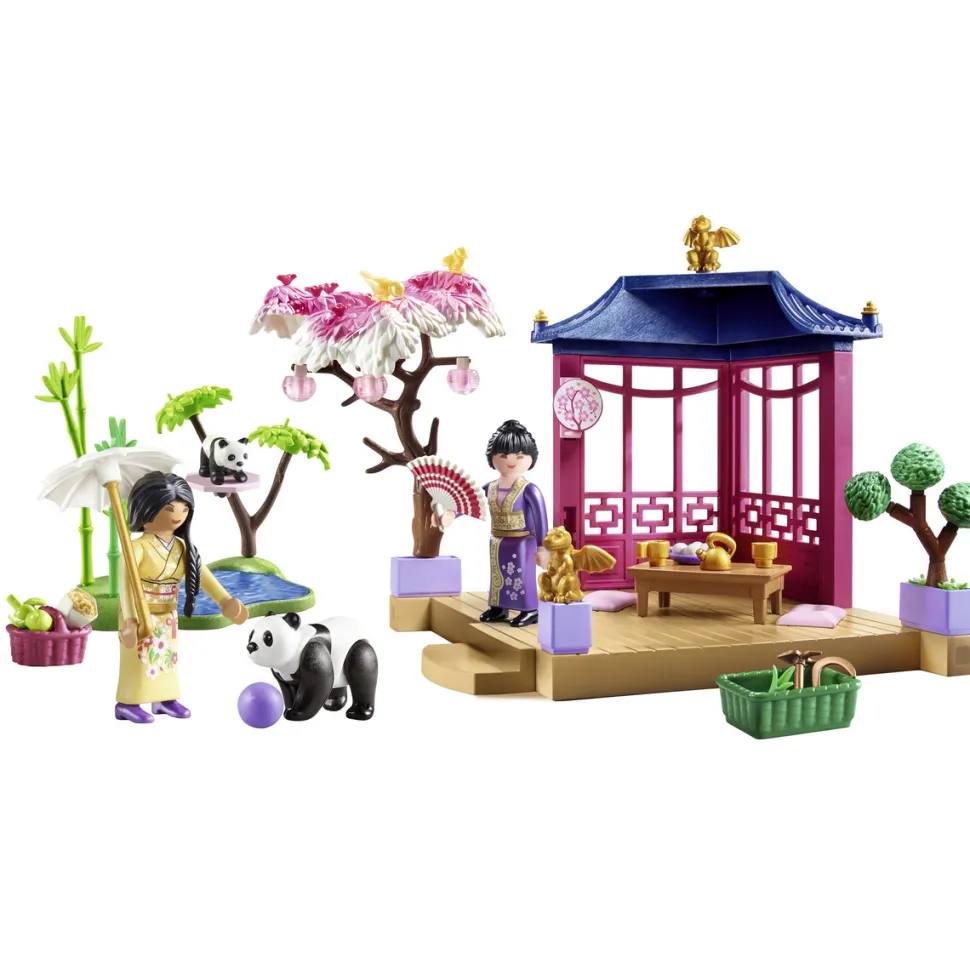 Jardin asiatique avec famille de pandas PLAYMOBIL MY LIFE 71762