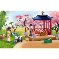 Jardin asiatique avec famille de pandas PLAYMOBIL MY LIFE 71762