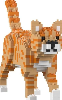 Jecka blocs de construction Mini chat roux