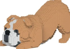 Jecka Blocs De Construction - Chien Bulldog Anglais 4 En 1 Beige Standard