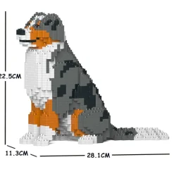Jecka, Blocs De Construction - Chien Berger Australien Bleu Merle