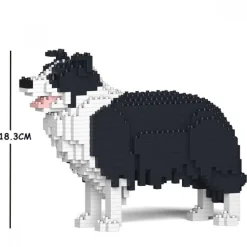 Jecka Blocs De Construction Chien Border Collie Noir
