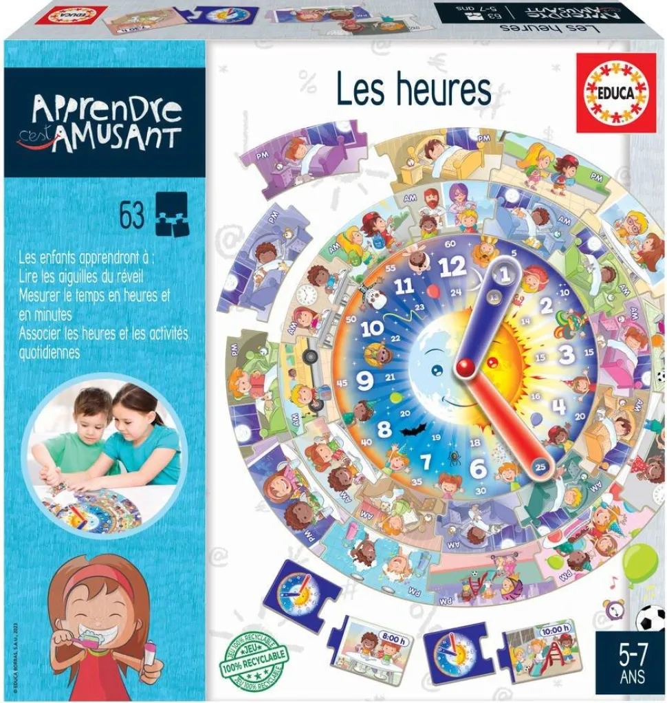 Jeu Educatif - Les Heures