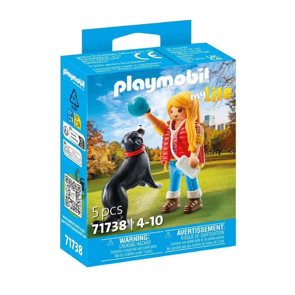 Jeune fille avec chien de montagne PLAYMOBIL MY LIFE 71738