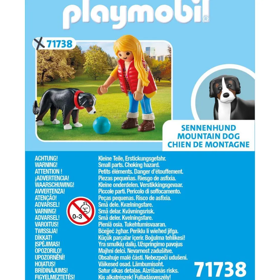 Jeune fille avec chien de montagne PLAYMOBIL MY LIFE 71738