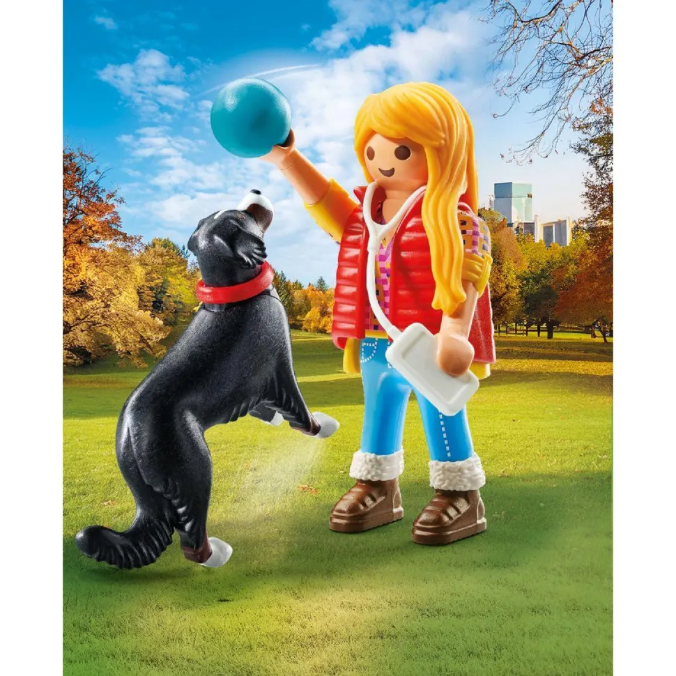 Jeune fille avec chien de montagne PLAYMOBIL MY LIFE 71738