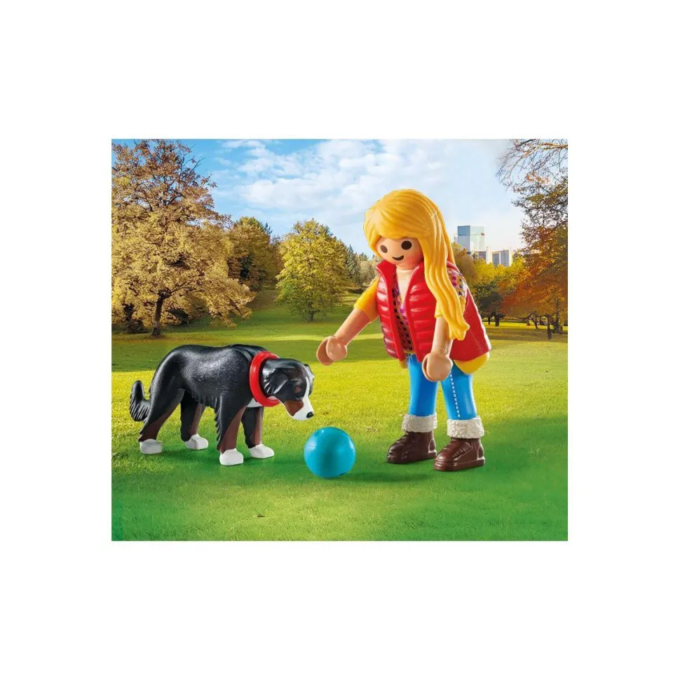 Jeune fille avec chien de montagne PLAYMOBIL MY LIFE 71738