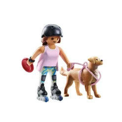 Jeune fille rolleuse avec Retriever PLAYMOBIL MY LIFE 71739