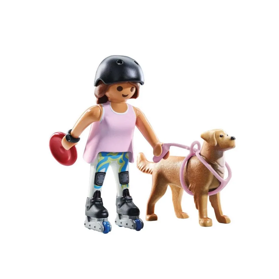 Jeune fille rolleuse avec Retriever PLAYMOBIL MY LIFE 71739