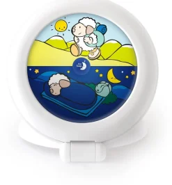 Kid Sleep Globetrotter - Réveil Éducatif Nomade Lumineux En Blanc