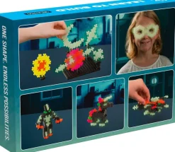 Kit découvertes phosphorescent 500 pièces - PLUS PLUS