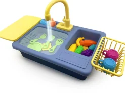 Kit vaisselle evier bleu avec jet d'eau Clement et Clementine