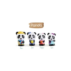 Klorofil - Lot de 4 personnages famille Panda