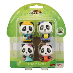 Klorofil - Lot de 4 personnages famille Panda