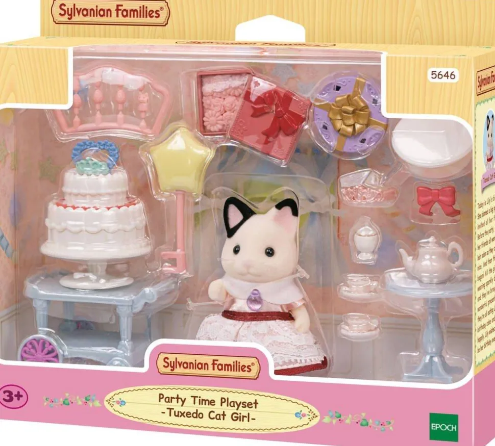 La fille chat bicolore et son goûter - Sylvanian families 5646