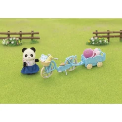 La fille panda, son vélo et sa remorque - Sylvanian Families 5652