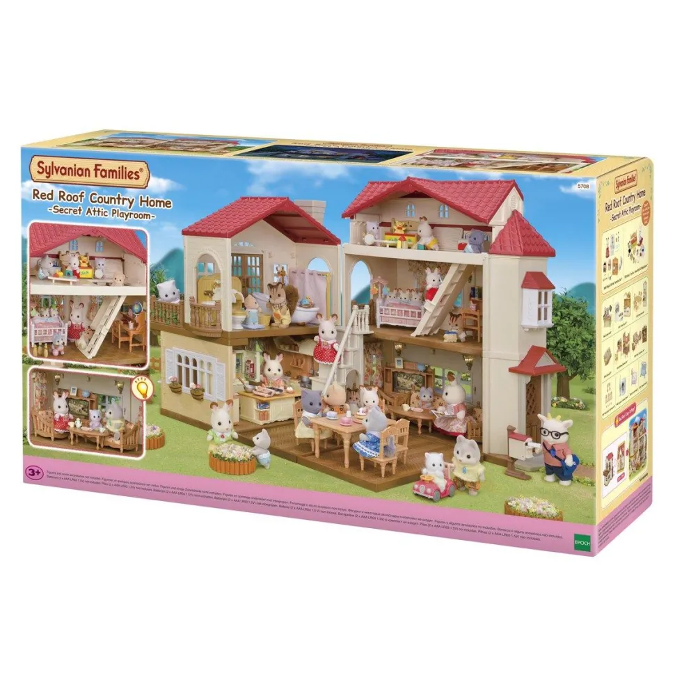 La grande maison éclairée et sa pièce secrète Sylvanian Families 5708