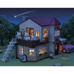 La grande maison éclairée et sa pièce secrète Sylvanian Families 5708